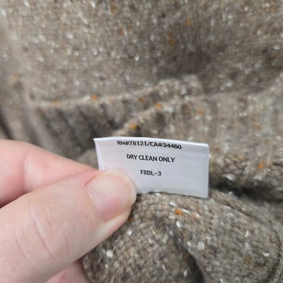 Eileen Fisher Lambswool Rabbit Hair Silk Button Front Ribbed Jacket Size PS - Picture 5 of 6